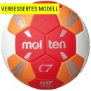 Molten Handball C7 rot/orange/wei&szlig;/silber IHF Siegel