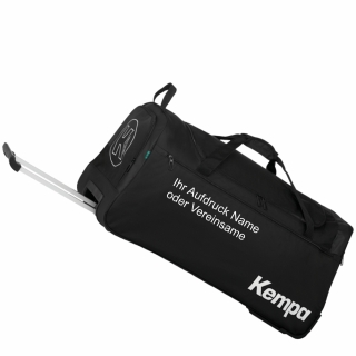 Kempa Trolley mit Aufdruck Name - Größe M 59 x 30 x 32 cm 60L schwarz