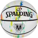 Spalding Basketball  MARBLE MULTICOLOR weiss Rainbow Indoor Outdoor Größe 7