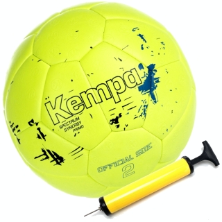 Kempa Handball Spectrum Synergy Primo fluo gelb Größe 0 + Ballpumpe