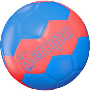 Kempa Handball Kinder Soft Ball Schaumball fluo rot/kempablau Gr. 00