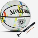 Spalding Basketball  MARBLE MULTICOLOR weiss Rainbow...