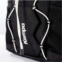 Kempa Rucksack Pro schwarz mit Ballnetz und Aufdruck Namen