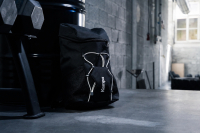 Kempa Rucksack Pro schwarz mit Ballnetz und Aufdruck Namen