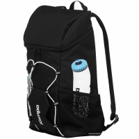 Kempa Rucksack schwarz mit Ballnetz + Trinkflasche