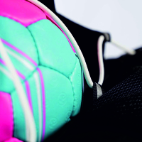 Kempa Rucksack schwarz mit Ballnetz + Trinkflasche