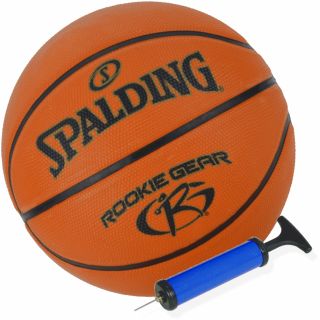 Spalding Basketball Orange Rookie Gear Größe 5 + Ballpumpe