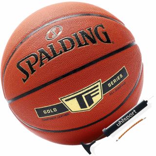 Spalding Basketball TF Gold Series INDOOR / OUTDOOR Ball Größe 7 + Ballpumpe