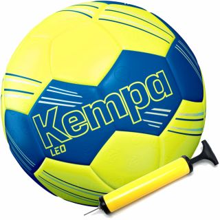 Kempa Handball LEO Training  fluo gelb/blau 0 mini + Ballpumpe