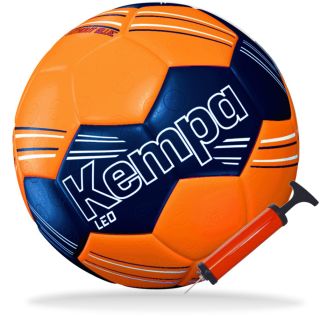 Kempa Handball LEO Training  orange/marine Größe 2 + Ballpumpe