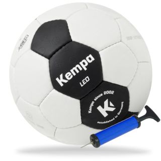 Kempa Handball Leo Black & White Training  weiß/schwarz + Ballpumpe 3