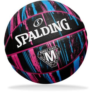 Spalding Basketball MARBLE INDOOR/OUTDOOR Ball schwarz/pink Größe 7