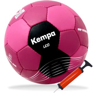 Kempa Handball Leo Training bordeaux pink/schwarz Größe 0 + Ballpumpe