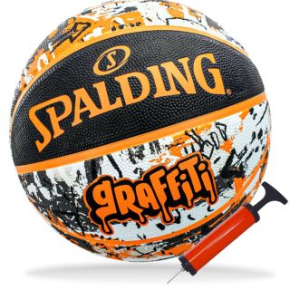 Spalding Basketball Graffiti INDOOR OUTDOOR Multicolor Größe 7 + Ballpumpe