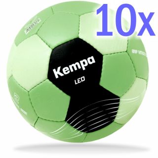 10 x  Kempa Handball Leo grün Größe 3