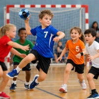 Kempa Handball Leo Training blau/schwarz Größe...