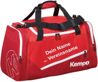 Kempa Sporttasche L rot 75 - 68 x 30 x 37 cm mit Aufdruck Name