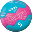 Kopie von Kempa Handball LEO Training pink blau Größe 0 mit Aufdruck weiss