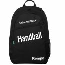 Kempa Rucksack Handball für Kinder schwarz mit Name