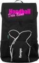 Kempa Rucksack Pro schwarz mit Ballnetz Aufdruck Name in pink