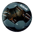 Kempa Handball Spectrum Synergy Plus schwarz/grau Größe 2 mit Aufdruck Name