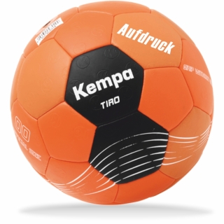 Kempa Handball Größe 00 TIRO fluo orange Größe 00 mit Aufdruck Name