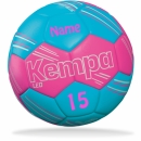 Kempa Handball Training pink blau Größe 2 mit Aufdruck neon pink