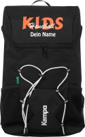 Kempa Rucksack Pro KIDS schwarz/orange mit Ballnetz...