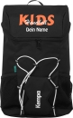 Kempa Rucksack Pro KIDS schwarz/orange mit Ballnetz Aufdruck Name