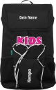 Kempa Rucksack Pro KIDS schwarz/pink mit Ballnetz Aufdruck Name