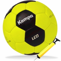 Kempa Handball Leo gelb/schwarz + Ballpumpe