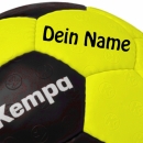 Kempa Handball Leo gelb/schwarz mit Aufdruck Name