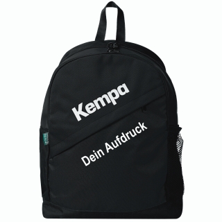 Kempa Kinder Rucksack Team Junior schwarz mit Aufdruck Name