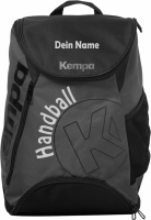 Kempa Handball Rucksack anthra/silber mit Aufdruck Name