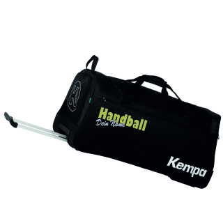 Kempa Handball Trolley L 90L 73,5 x 36 x 35 cmmit Aufdruck Name schwarz gold/silber