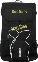 Kempa Rucksack Handball schwarz/gold mit Ballnetz -...