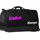 Kempa Trolley Handball mit Aufdruck Name 120 L Teamsport XL schwarz/pink/silber