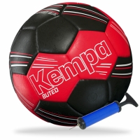Kempa Handball BUTEO schwarz/rot 2 + Ballpumpe