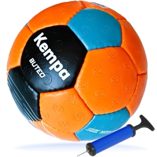 Kempa Handball Buteo orange/blau 3 + Ballpumpe
