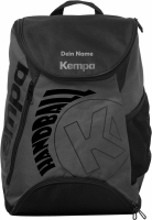 Kempa Handball Rucksack anthra/schwarz mit Aufdruck Name