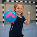Kempa Handball Leo blau/pink Größe 0 mit Aufdruck Name für Kinder 6-8 Jahre