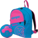 Sportartikelland Bundle Kempa Rucksack + Handball Größe 0 für Kinder blau/pink