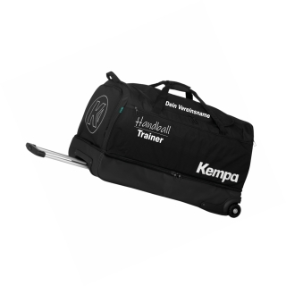 Kempa Trolley mit Aufdruck Trainer 120 L Teamsport XL schwarz 71,5 x 39,5 x 43  cm