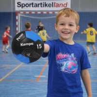 Kempa Handball Spectrum Synergy Primo schwarz/blau Größe 0 mit Aufdruck Name