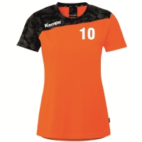 Kempa Trikot Athletics 29 Shirt Damen orange/schwarz mit...