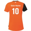 Kempa Trikot Athletics 29 Shirt Damen orange/schwarz mit Aufdruck Name schwarz