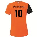Kempa Trikot Athletics 29 Shirt Damen orange/schwarz mit Aufdruck Name schwarz