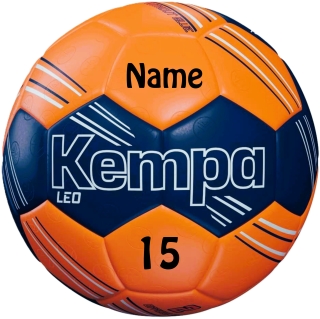 Kempa Handball orange Größe 2 personalisiert mit Aufdruck Name