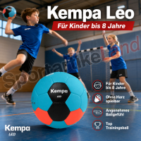 Kempa Handball ice grau Größe 1 mit Aufdruck Name weiß