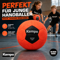 Kempa Spin Handball Größe 1 extrem griffig harzfrei mit Aufdruck Name